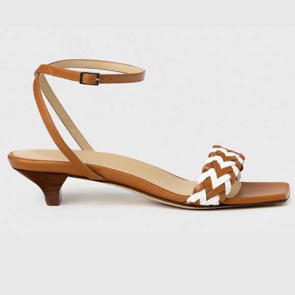 Kiki Price Shoes - Safari Women's Brown and White Heeled Sandal by Kiki Price